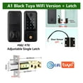 thumbnail image 2 of Door Lock, Tuya Digital Electronic Smart Door Lock Biometric Fingerprint Door Handle Keyless Digital Password Smart Home ,Easy to Install, 2 of 7
