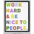 thumbnail image 3 of K&L Design Co: Motivational Wall Art Decor - 11x14" Unframed Typography - Work Hard, 3 of 7