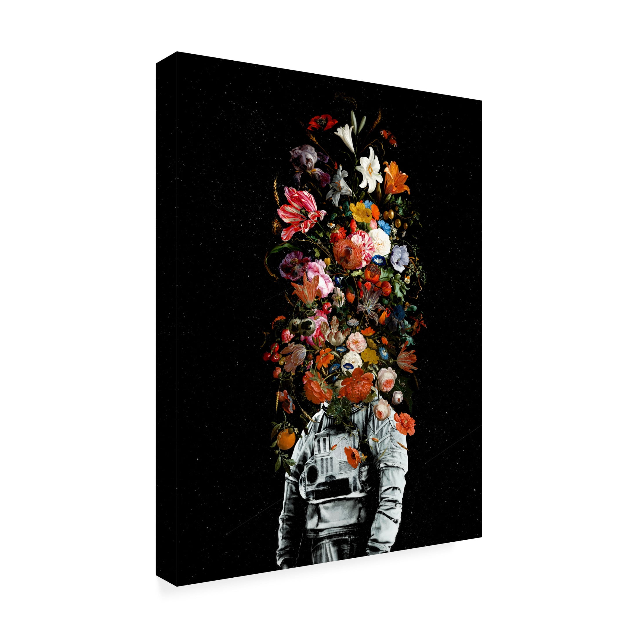 Canvas Wall Art - Francis Minoza 'Full Bloom' Wall Art for Living Room, Bedroom, or Office Décor by Trademark Fine Art - 35 x 47 Inches