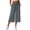 Gray women's wide leg capri pants a1, variant on Cagogo Women's Wide Leg High Waisted Capri Pants with Pockets Casual Solid Loose Cropped Palazzo Trousers for Summer Beach Workout, Red L