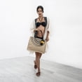 thumbnail image 3 of Bolso tipo Shopper A ANGELOZANO Modelo Coba de dama Yute natural, 3 of 8
