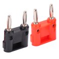 thumbnail image 4 of Banana Plug Adapter,5Set 4mm Dual Banana Banana Plug Banana Connector Maximized Efficiency, 4 of 14