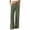 Green, variant on Women's Corduroy Pants for Women with Pockets Elastic High Waisted Fall Pants Cozy Loose Straight Leg Vacation Trousers White S