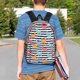 thumbnail image 4 of Easygdp Colorful Llama Mochila Ligera de 15 Pulgadas para Estudiantes, Mochila Cómoda para la Escuela y Viajes, Correas Ajustables, 4 of 6