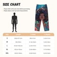 thumbnail image 2 of Salouo Cosmic Garden Woman Portrait Print Women's Pajama Pants Casual Loose Sweatpants PJs Flowy Pants Drawstring Palazzo for Women Wide Leg Pants Lounge Pajama -Small, 2 of 8