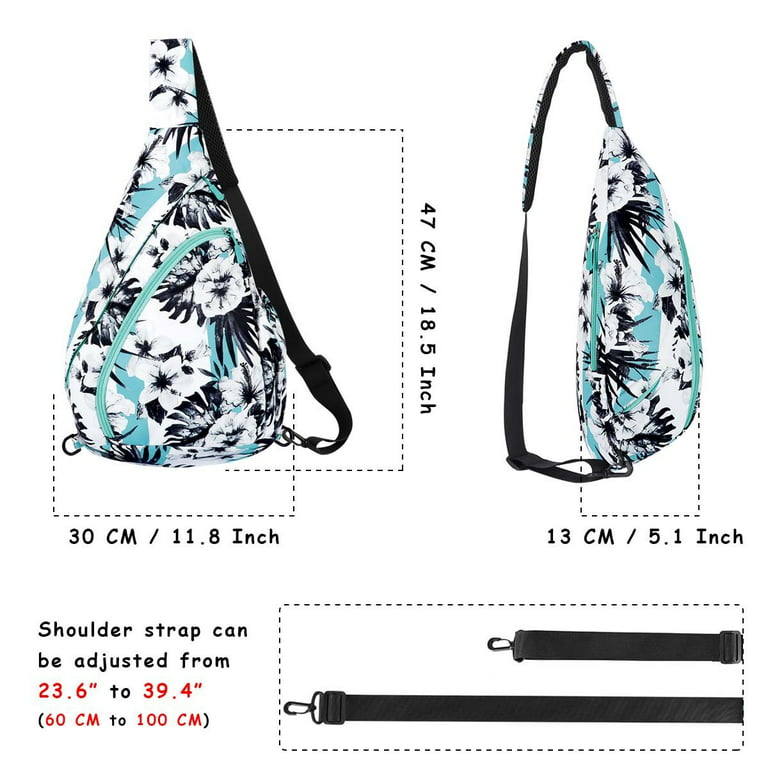 Kawell Sling Bag Crossbody Shoulder Triangle Packs Messenger Bag Travel Backpack Bag for Men Women College Teen Girls Boys, Adult Unisex, Size: One