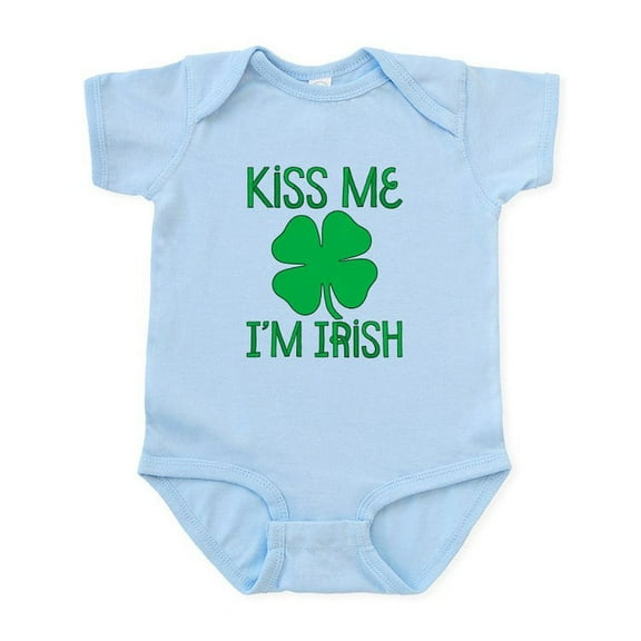 CafePress - Kiss Me I'm Irish Infant Bodysuit - Baby Light Bodysuit, Size Newborn - 24 Months
