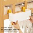 thumbnail image 2 of Bedside Organizer Storage Caddy Hanging as Bunk Bed Storage Accessories Handrail Multi Pockets for Dorm Bunk Bed Shelf, 2 of 9