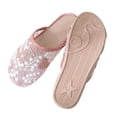 thumbnail image 5 of CHWshoes 2026 Floral Embroidery Breathable Sheer Mesh Lace Slip on Dressy Casual Walking Shoes Pink Size 40, 5 of 6