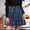 Sky Blue, variant on Tennis Skirts for Women Summer Skirt Women's Casual Plaid High Waist Pleated A Line Skirt Dark Gray L