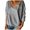 Grey, variant on Women Fashion V Neck Socket Solid Color Long Sleeves Sweater Tops Loose Fit Women XL