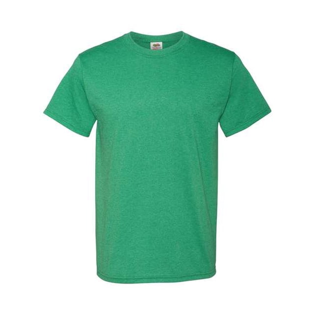 Fruit of the Loom Camiseta de manga corta para hombre, XXX-Large - Retro Heather Green Fruit of the Loom 3930R