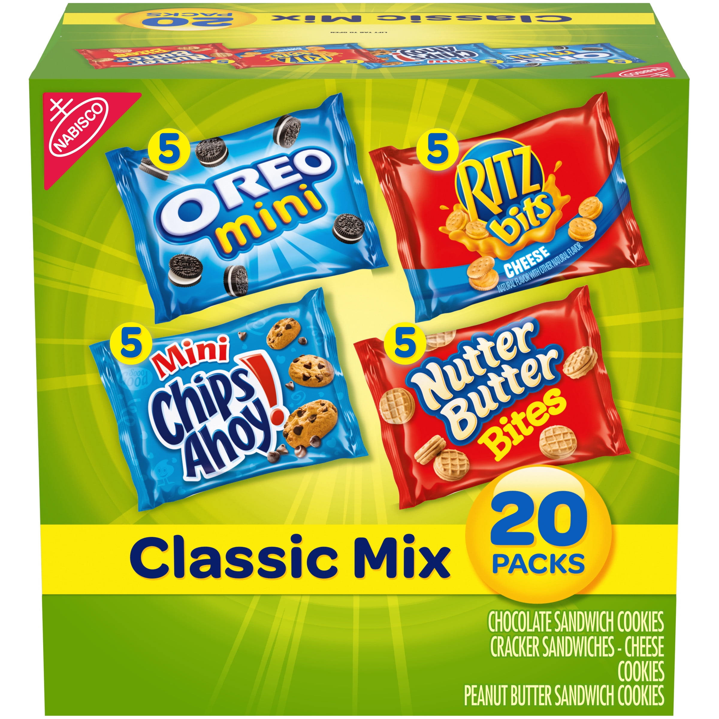 Nabisco Classic Mix Variety Pack, OREO Mini, CHIPS AHOY! Mini, Nutter
