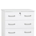thumbnail image 4 of Better Home Products Cindy 4 Drawer Chest Wooden Dresser with Lock in White, 4 of 7
