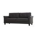 thumbnail image 1 of Lifestyle Solutions Hayward Sofa Upholstered Fabric Rolled Arms, Heather Grey, 1 of 5