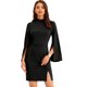thumbnail image 1 of Vestido de Tubo para Mujer Allegra K Mini Vestido Ajustado de Negocios Negro M, 1 of 6