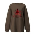 thumbnail image 4 of WXLWZYWL Trendy Sweatshirts For Women 2023 Womens Christmas Round-Neck Print Long Sleeve Tops Printed Regular Blouse, 4 of 5