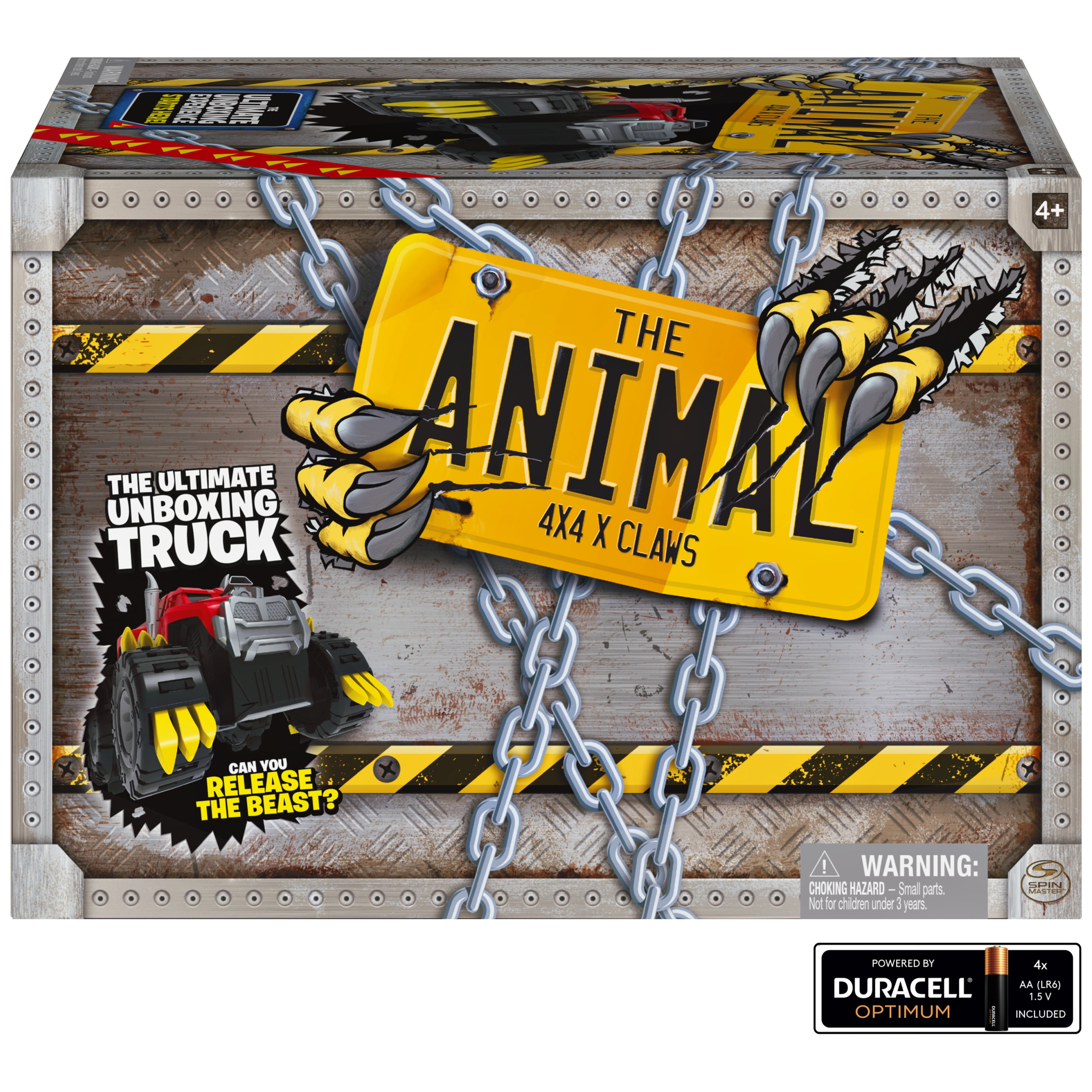 The Animal, Interactive Unboxing Toy Truck with Retractable Claws and Lights and Sounds, for Kids Aged 4 and up