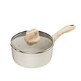 thumbnail image 2 of yotijay Milk Pan Anti Scale Handle Cookware Infant Breakfast Pot for Apartment Kitchen 18cm With Glass Lid, 2 of 9