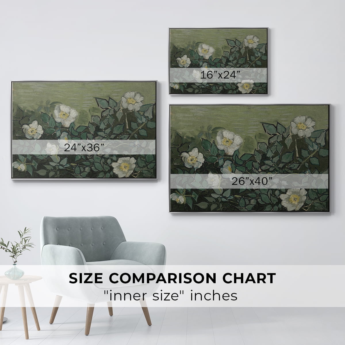 Vintage Botanical Print-LXXXV By Wexford Home Framed in Silver Wood Gallery Wrapped Canvas 27 in. x 41 in.