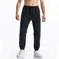 thumbnail image 3 of HomeGardon Mens Pants Men Casual Fashion Elastic Waist Solid Trousers Elastic Long Pants,S-XXXL, 3 of 6