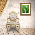 thumbnail image 3 of Grayscale 12x14 Gold Ornate Wood Framed with Double Matting Museum Art Print Titled - Geraniums I, 3 of 4