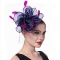 thumbnail image 2 of Elegant Black Fascinator Hat for Women, Vintage Mesh Yarn Headpiece with Hair Clip and Headband, Classic Palace Style Evening Tea Party Hair Accessory, 2 of 7