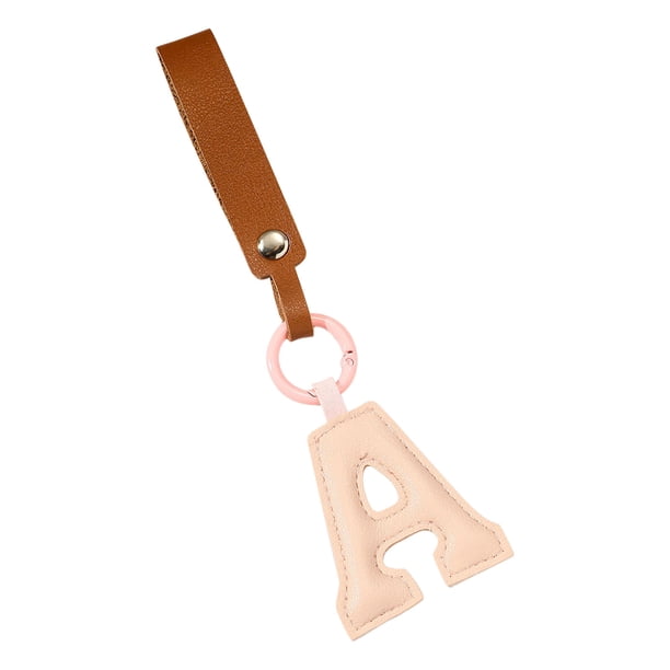 Accesorios para Coches Lindos Nuevo Cuero Carta Inglesa Llavero Colgante Bolsa de Llavero para Coches Accesorios para Coches Colgantes