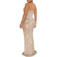 thumbnail image 2 of XINQIHANG Robe Moulante Sexy Élégante pour Femmes avec Strass, Robe de Soirée Longue, 2 of 3