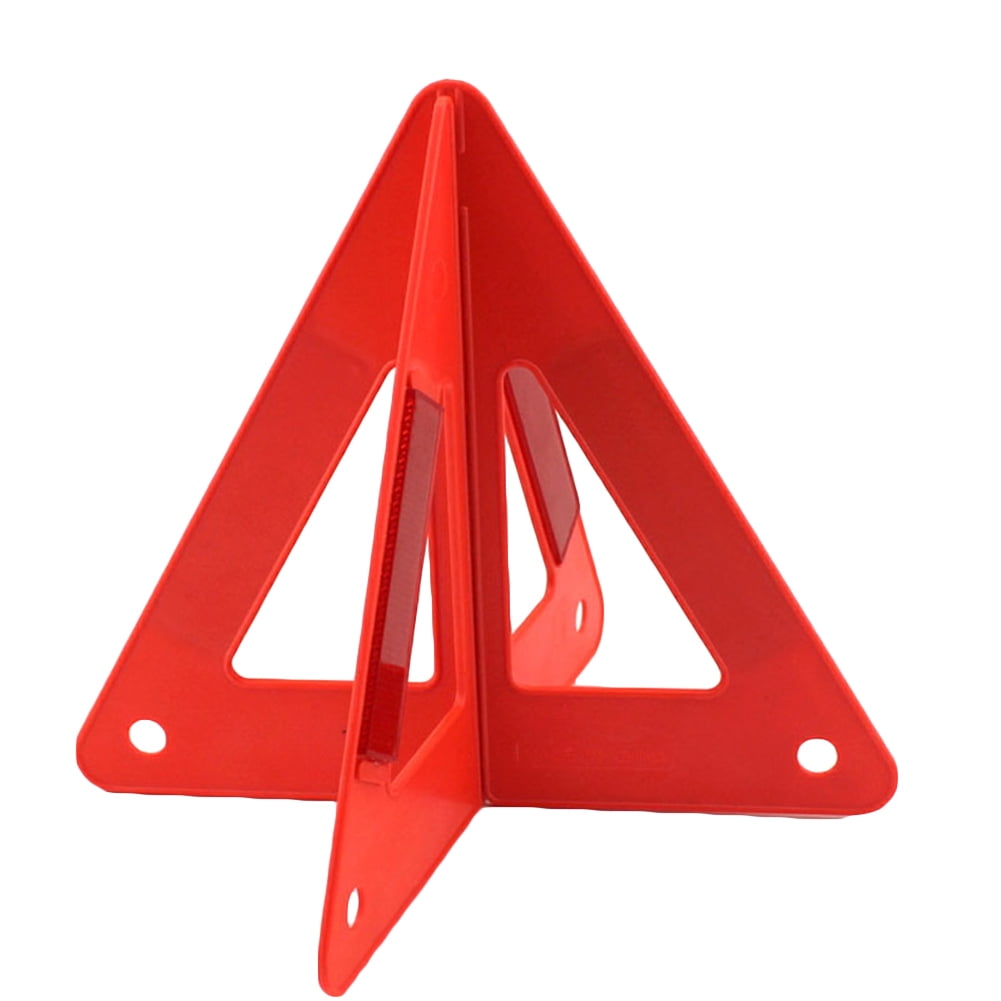26 * 25 * 23CM 25 * 25.6 * 22.5cm/9.84 * 10.08 * 8.86inch,Red Car Warning Sign Foldable Reflective Triangle Safety Warning Cone for Emegency Traffic 