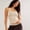 Apricot Color, variant on Women Y-Back Tank Solid Color Workout Vest Casual Slim Stretchy Athletic Top‌ S-XL