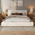 thumbnail image 2 of Noble House King Upholstered Platform Bed,Beige, 2 of 5