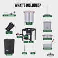 thumbnail image 2 of Hike Crew 14-Piece Outdoor Propane Turkey Fryer Kit with Igniter, 50,000 BTU, 30 Qt & 10 Qt Pots, 2 of 8