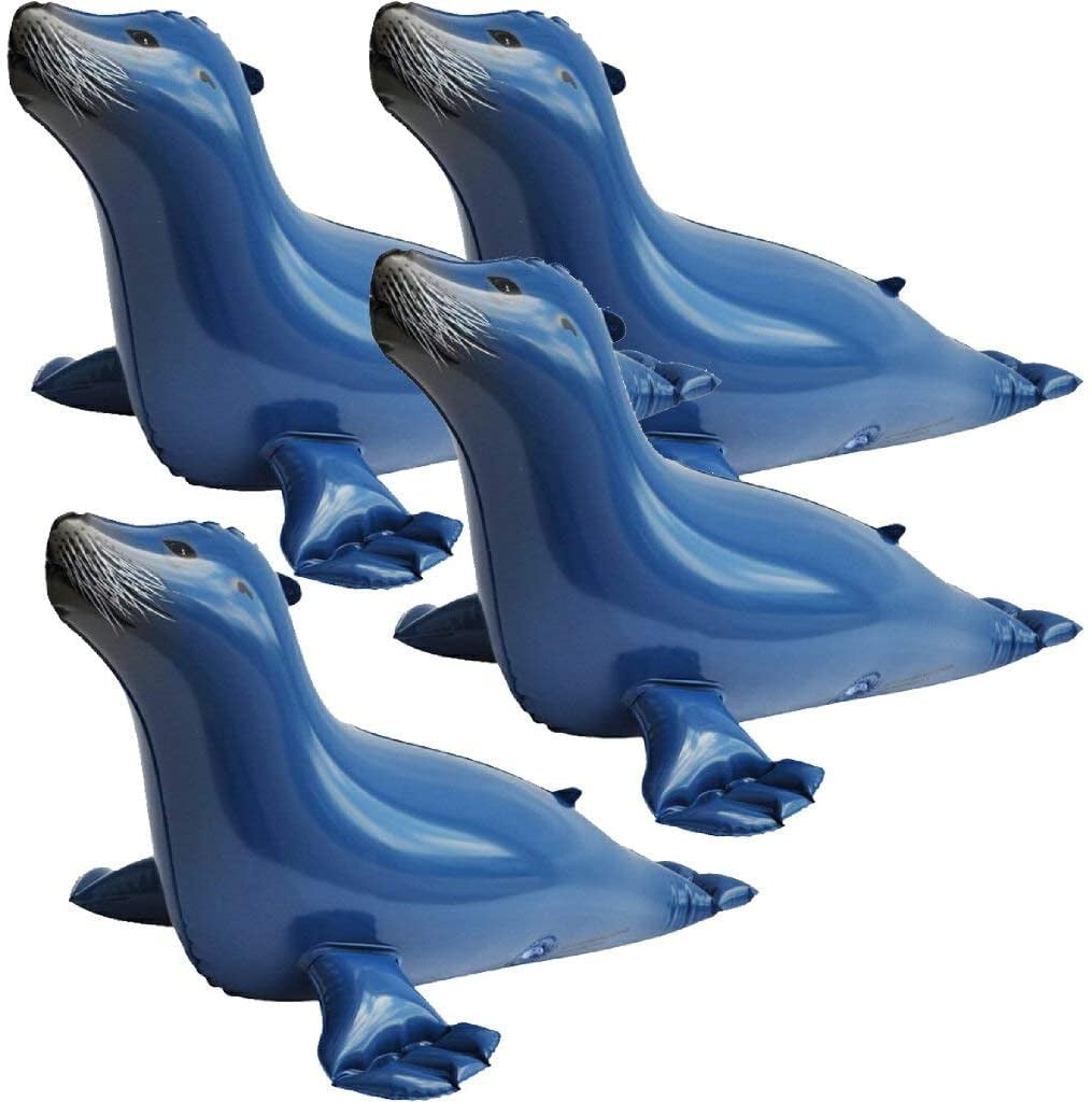 Jet Creations Seal Inflatable Animal 20inchLong Pack of 4 Gifts Toys