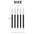 thumbnail image 2 of Set of 5 nail tools, Different sizes, Black, 2 of 6