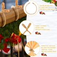 thumbnail image 3 of Corbatas navideñas con forma de guirnalda Zhengmy, 16 unidades, 51 cm, doradas, 3 of 6