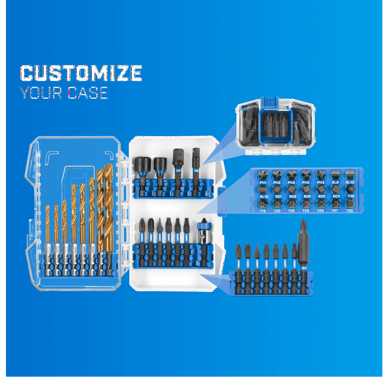 HART 60-Piece Impact Drill & Drive Bit Set with Modular Case HART 60-Piece Impact Drill & Drive Bit Set with Modular Case