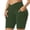Army Green1, variant on Plus Size Women Yoga Shorts Workout Hiking Short Leggings High Waist Gym Athletic Shorts 1X-5X