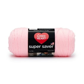 Red Heart Super Saver® 4 Medium Acrylic Yarn, Perfect Pink 7oz/198g, 364 Yards