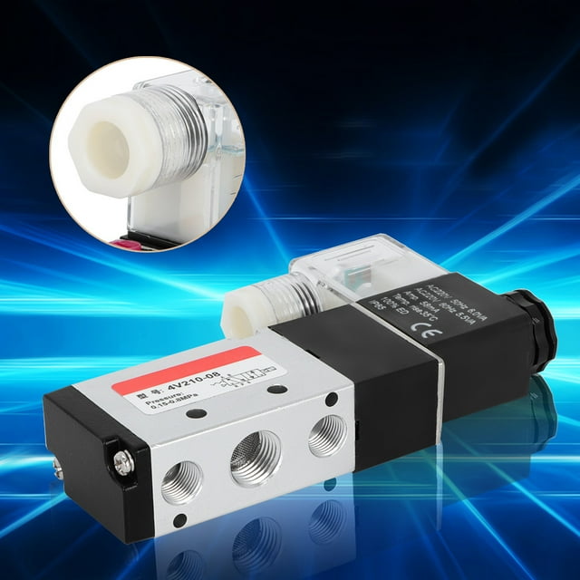 Válvula solenoide neumática, válvula solenoide eléctrica de 2 posiciones y 5 vías Válvula solenoide Máxima comodidad