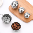 thumbnail image 2 of Tetera de acero inoxidable con forma de bola, tetera Weibao con fugas de té, tetera con forma de bola marinada, utensilio de cocina, bola de condimento, 2 of 5