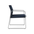 thumbnail image 4 of Fauteuil d'Invité pour Réception Salle d'Attente Soins de Santé / Acier Argenté / Bleu, 4 of 5