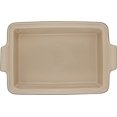 thumbnail image 4 of Le Creuset Stoneware Heritage Covered Rectangular Casserole, 4 qt. 12" x 9", Licorice, 4 of 4