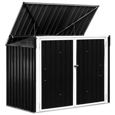 Costway 6x3FT Horizontal Storage Shed 68 Cubic Feet for ...