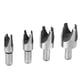thumbnail image 1 of Cortador De Tapones Cónicos, Herramienta De Corte De Tapones De Madera, Juego De Brocas De Espiga De Acero Al Carbono, Portátil, 4 Piezas, Práctico Para Taladro De Banco Para ANGGREK Herramientas, 1 of 8