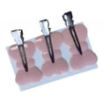 thumbnail image 4 of Pinzas para el cabello Yuyangstore sin curvas Rosado 3 uds, 4 of 7