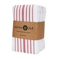 thumbnail image 4 of Native Fab 12 Pack Scandia Stripe Dish Towel 16x26 - Absorbent Cotton Kitchen washcloths - Red, 4 of 5