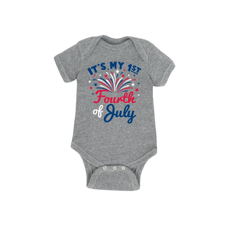 Instant Message It s My First Fourth Of July Infant Baby One