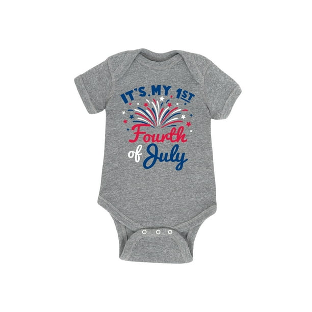 Instant Message It's My First Fourth Of July Infant Baby One Piece