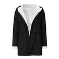 thumbnail image 3 of LEEYNEER Womens Loose Irregular Hem Jacket Large Size T-Shirt Top Jacket Black 4XL, 3 of 6